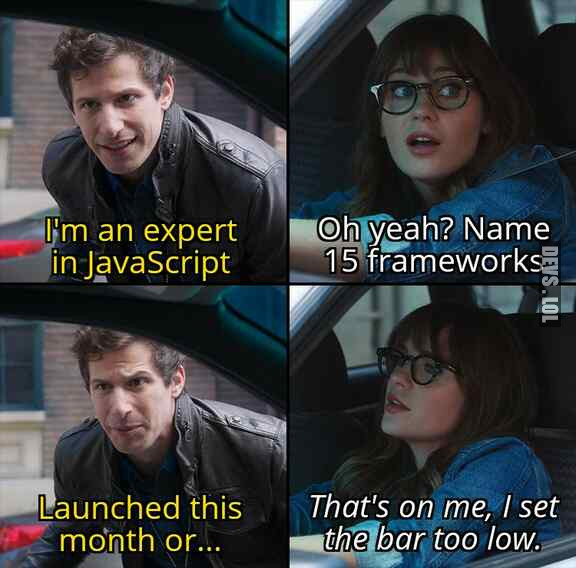 Every day there is a new #JavaScript framework