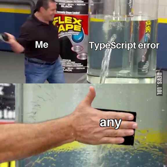 Fixing #TypeScript errors with any