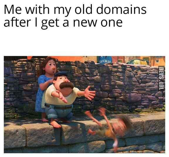 Me dropping old domains like
