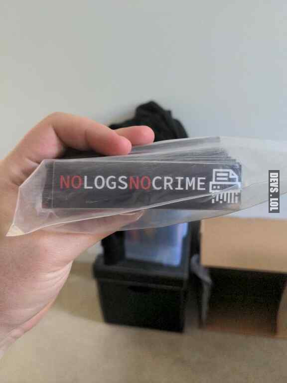 No logs, no crime