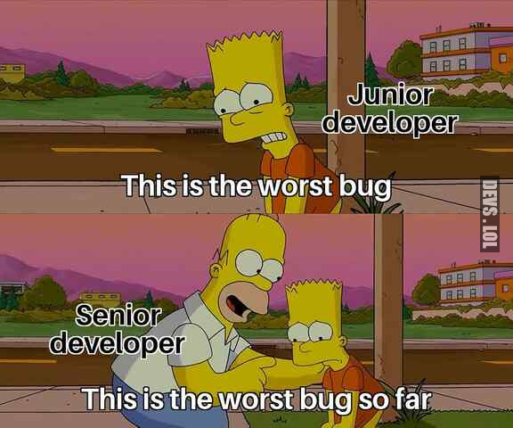 The worst bug so far