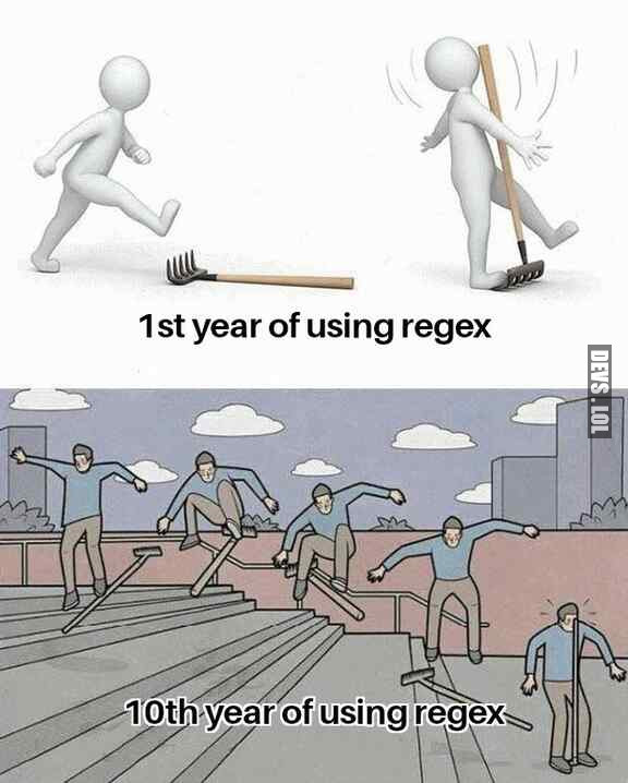 Using regex doesn't change over time