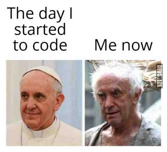 When I started to code vs. Now