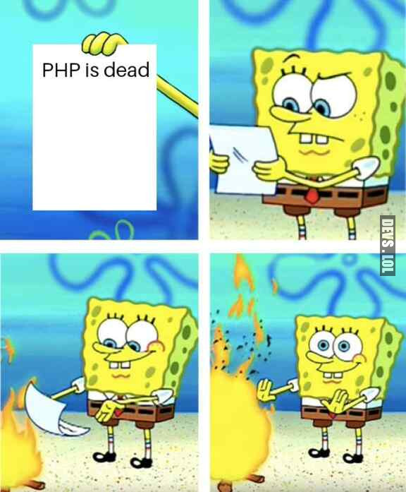 When you hear for the millionth time that #PHP is dead