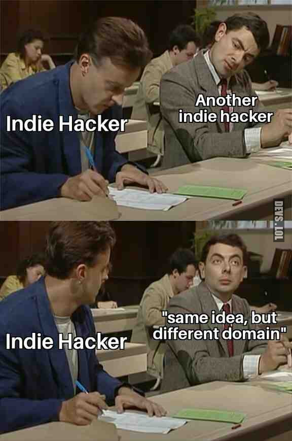 Indie hackers sharing ideas