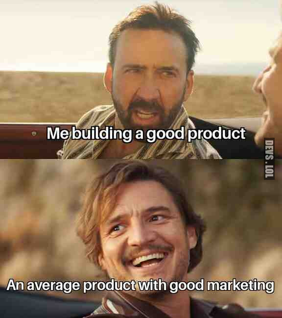 Building a product with no marketing #buildinpublic